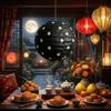 Vintage Folding Lantern Rustic Chinese Lantern Portable Lantern Ball  Wedding
