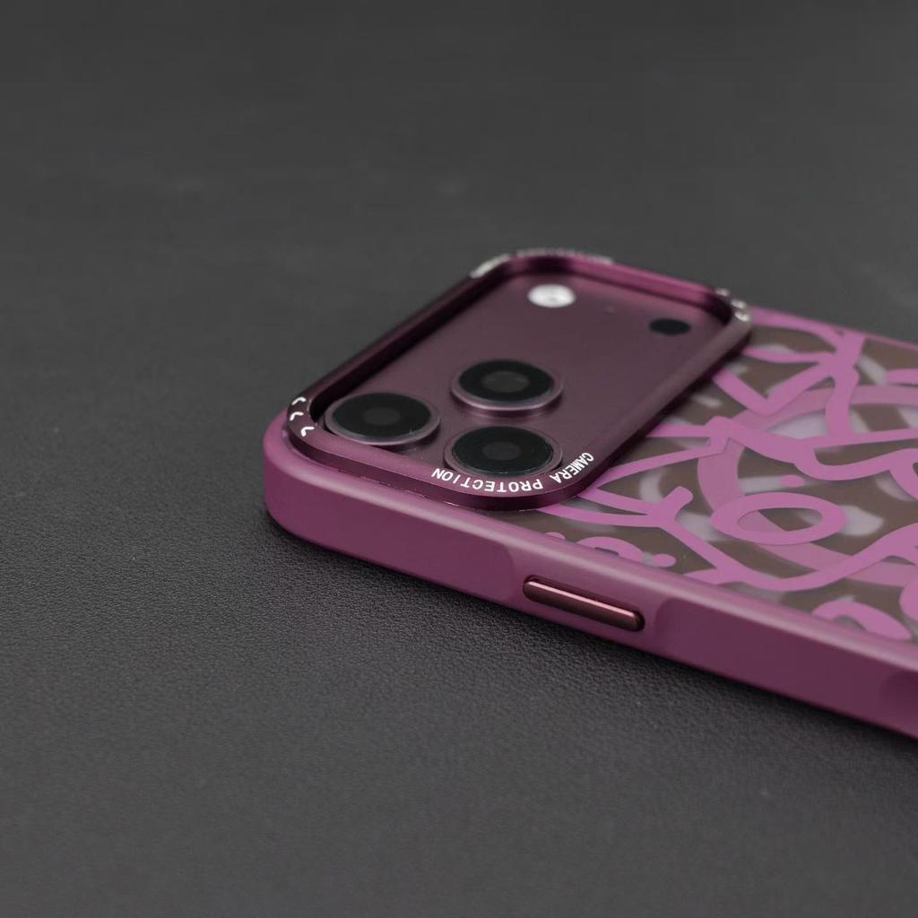 Applicable to iPhone18promax graffiti magnetic stripe mobile phone case Apple 17 matte skin trendy brand protective case
