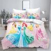 Serie Principesse Set Camera da Letto 3 Pezzi Set Copripiumino Biancheria da Letto 3D Biancheria da Letto per Bambini Set Piumoni Queen Twin Casa Anime