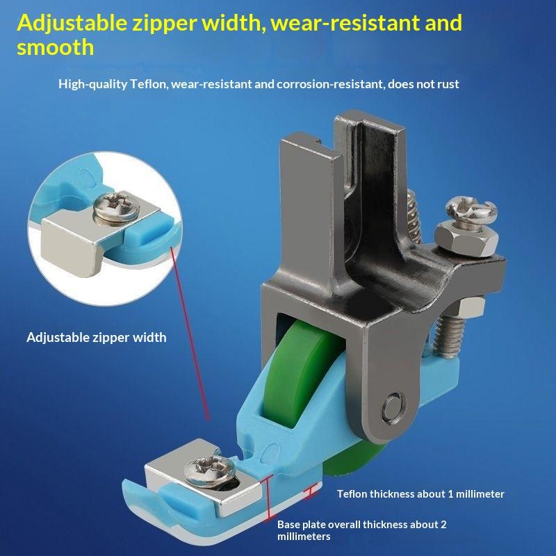 Adjustable Invisible Zipper Foot T36Ln Plastic Wheel Roller Presser Foot Sewing Presser Foot For Industrial Sewing Machine Parts onesize