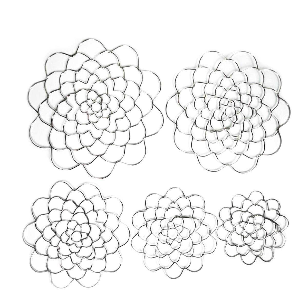 

5 шт. Вспомогательные инструменты для цветочной композиции Решетка из нержавеющей стали Подставка для цветочной композиции Растение Фиксированная ваза Металлическое ремесло