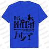 Team Bride Y2k Tops Bridal Shower Wedding Shirt This Witch Is Getting Hitched Lit T-Shirt Halloween Bachelorette Party EVJF Tees