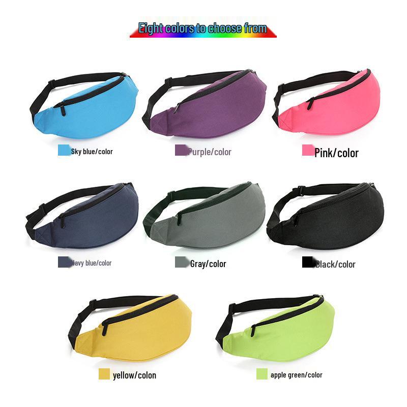 Men's Solid Color Crossbody Phone and Cigarette Waist Bag with Fashionable Texture