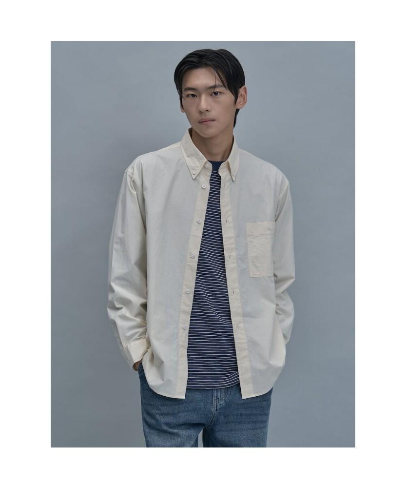 SHIFT.G Relax Fit Solid Shirts Ivory