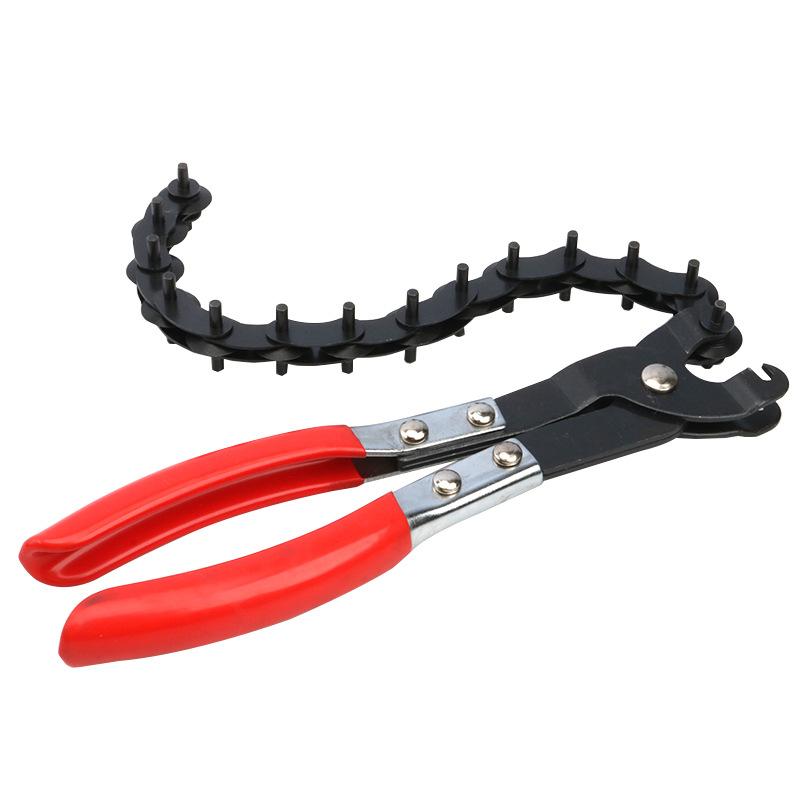 

ALLSOME Exhaust Pipe Cutter Chain Tool Adjustable Pipe Cutter Chain Pipe Cutter Three-Way Catalytic Carbon Steel Tubing Cutter