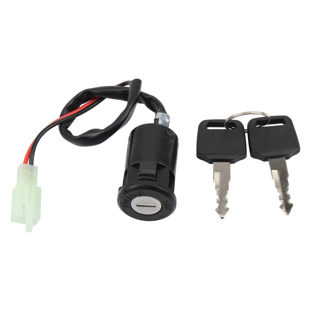 Motorcycle Ignition Switch 2 Wire Lock Female Ignition Key For Suzuki Honda AQuad 4 Wheeler ATV Scooters Universal accessories