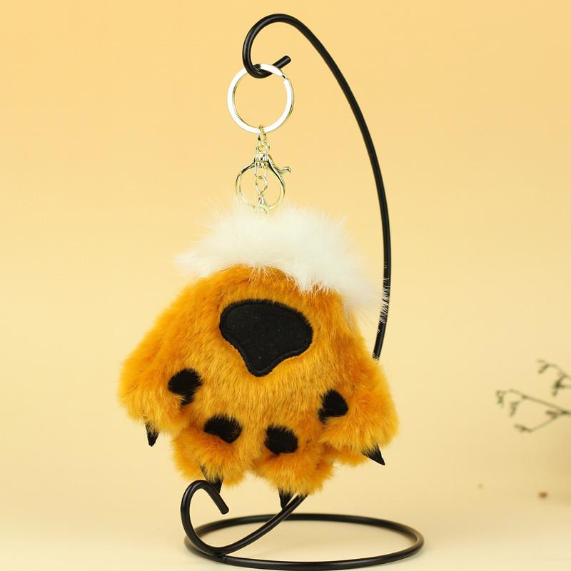 

Tiger Animal Stuffed Paw Keychain Unique Kids Collectors Bag Pendant Gift Doll