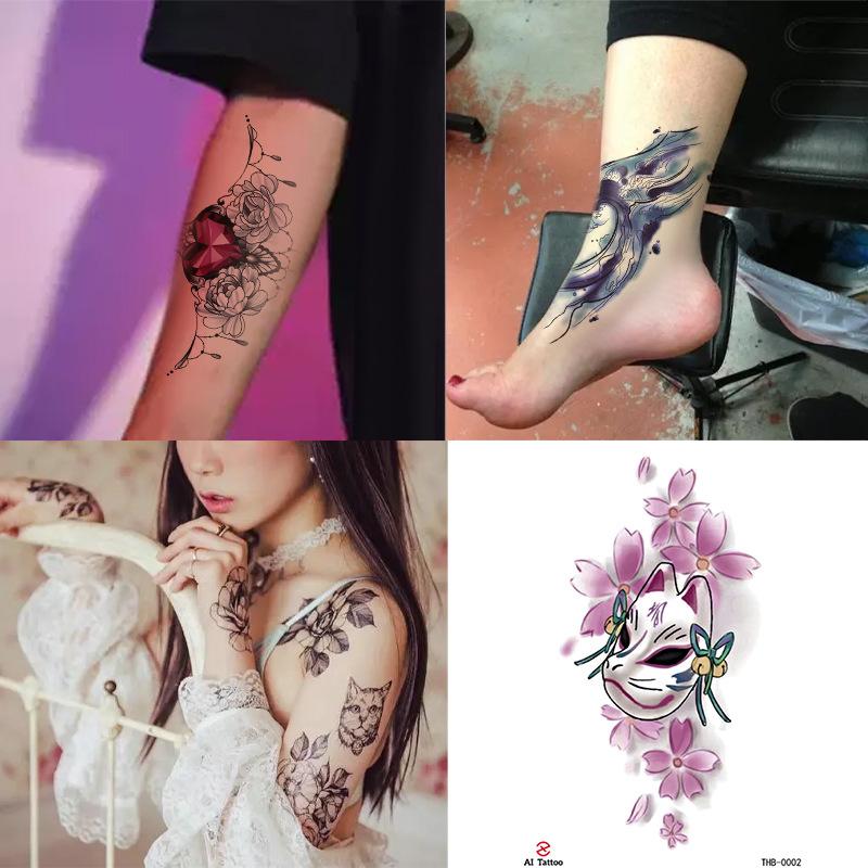 Beauty Sticker Half Arm Tattoo Sticker Waterproof Animal Small Fresh Tattoo Sticker