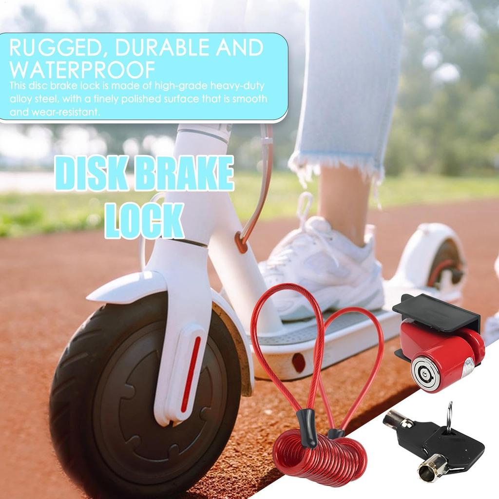 disc brake lock, electric scooter accessories, M365 electric scooter disc brake lock, universal disc brake lock