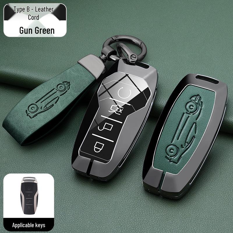 BYD Han, Tang DM, Qin PLUS, Song Pro/Max, Yuan Car Metal Key Case (2021 Model)