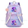 Zaino Boba Axolotl Arcobaleno Carino Cartone Animato Mochi Zaino Scolastico per Ragazze Zaino Giornaliero Casual Grande Leggero Zaino per Libri