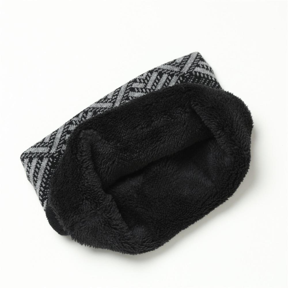 High Quality Fleece Lined Knitted Scarf Double-Layer Warmer Neck Tube Winter Neck Gaiter Thick Soft Riding Mask Woman/Men