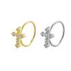 Zircon Cross Nose Ring Nose Stud Fashion Body Piercing Jewelry