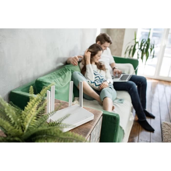 Routeur modem Keenetic Hero 4G+ - WiFi 6 - AX1800 - Double bande - 4 ports Gigabit - Protection cybernétique