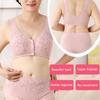 Women's Bra Plus Size Comfortable Printed Front Button Vest Underwear