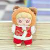 15cm Labubu Keychain Figure Outfit: New Year Style Pendant Clothing Set