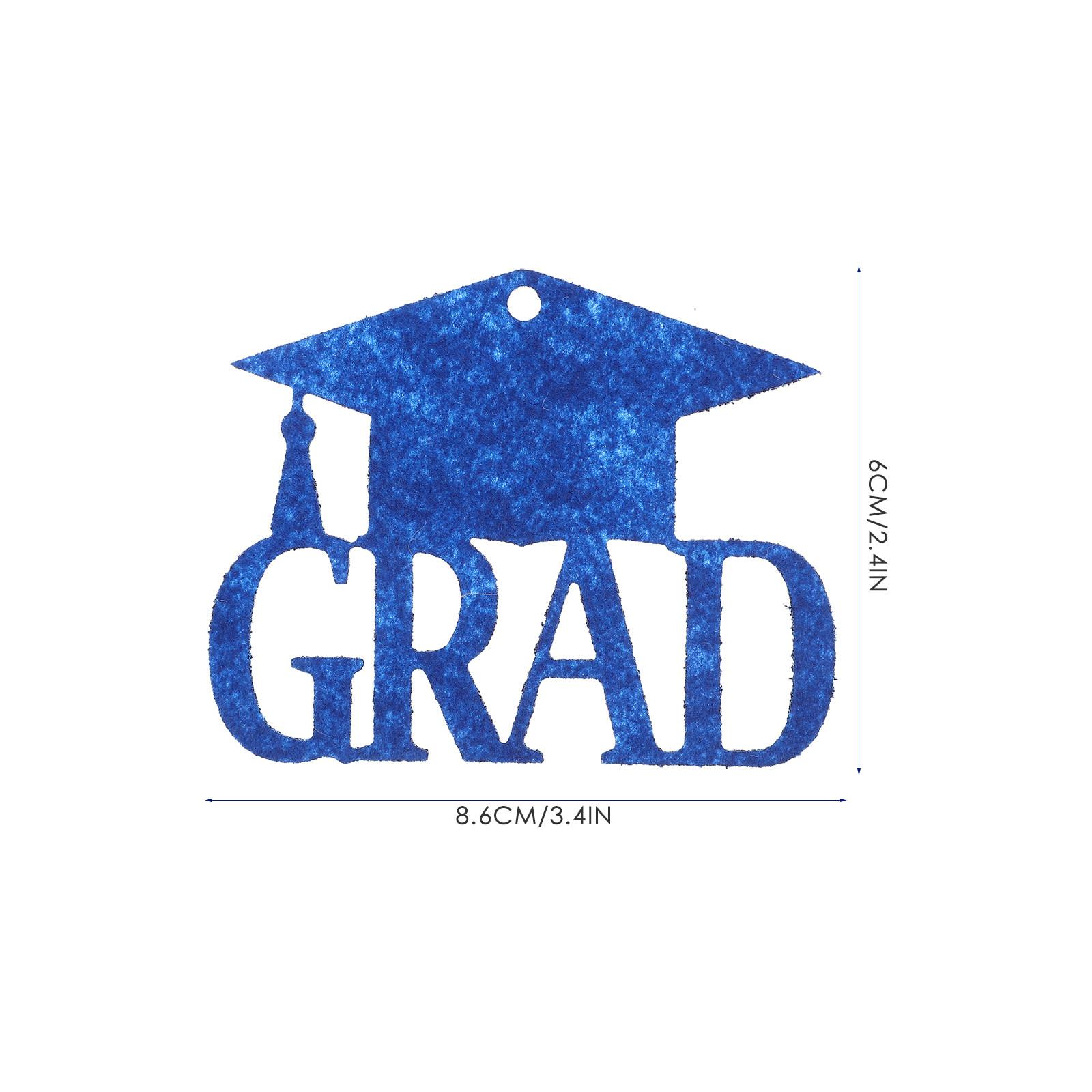 

18Pcs Graduation Gift Tags Multipurpose Nonwoven Fabric Grad 2023 Party Decoration Signs Hanging Decor Table other синій
