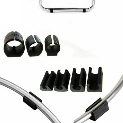 10pcs U Shaped Floor Glides Furniture Feet Plastic Rectangle Non-Slip Chair Legs Caps Floor Protector Chair Foot Pads Covers