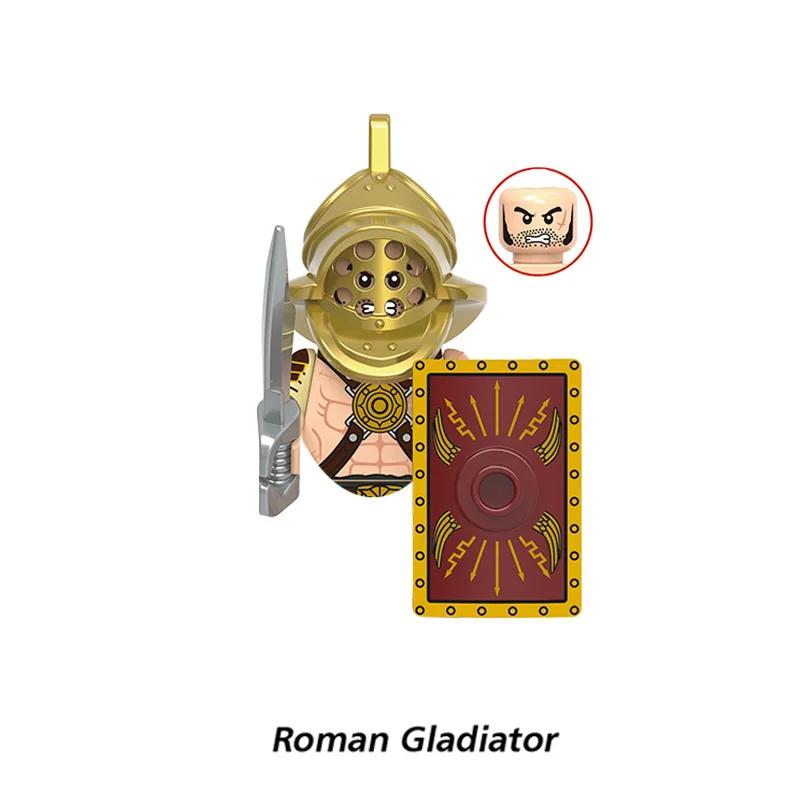 

Середньовічні римські солдати Гладіатор Лучник Грецька важка піхота Лицарі-тамплієри Міні збірна модель Будівельні блоки Дитячі іграшки