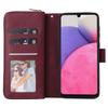 For Samsung Galaxy A33 5G Zipper Wallet Case Card Slots Leather Phone Cover