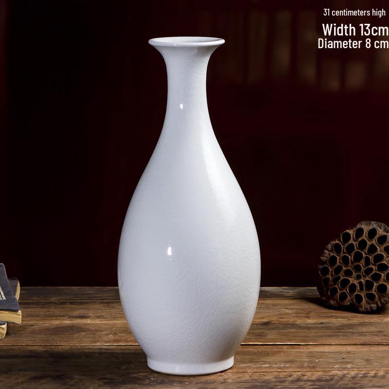 Белая фарфоровая ваза в античном стиле - Китайская керамика, домашний декор