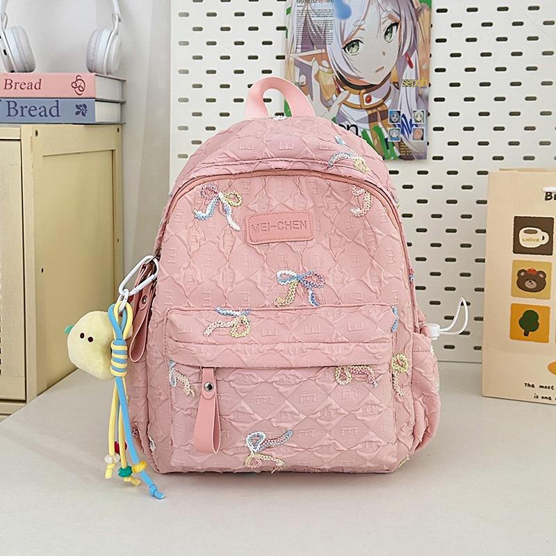 Ins Sweet Bow Less Heart Shopping Candy Color High Value Children's Small Backpack