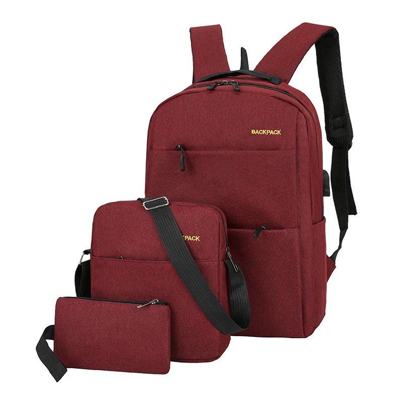 Herren Pendler Laptop Rucksack Set - USB-Aufladung, Große Kapazität, Lässiges minimalistisches Design