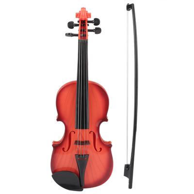 Giocattolo di violino acustico simulato per bambini con corde regolabili, strumento musicale per principianti