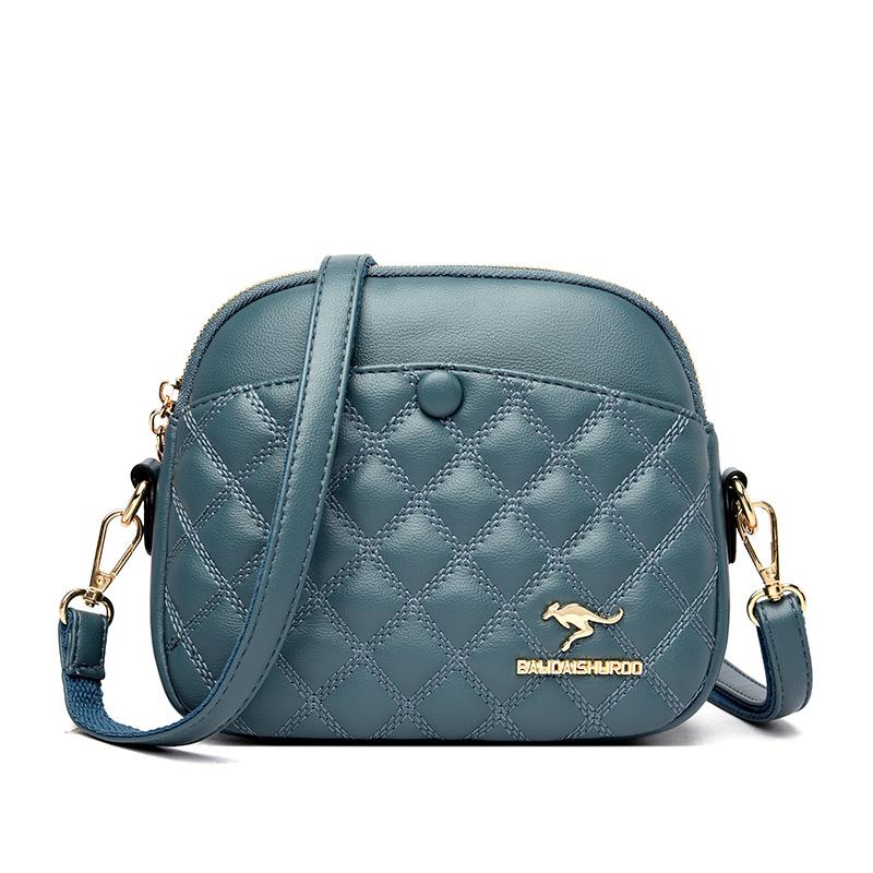 Round Small Bag Women's Fashionable Diamond-shaped Shoulder Bag Summer New Solid Color Women's Crossbody Bag Portable Wallet