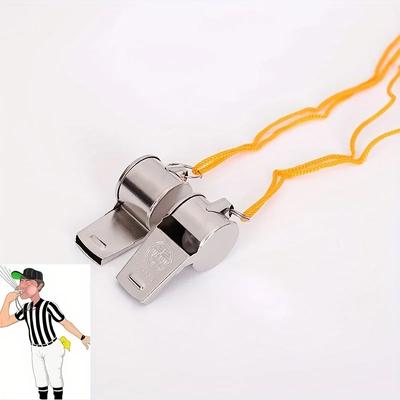 2 fischietti in metallo per arbitri