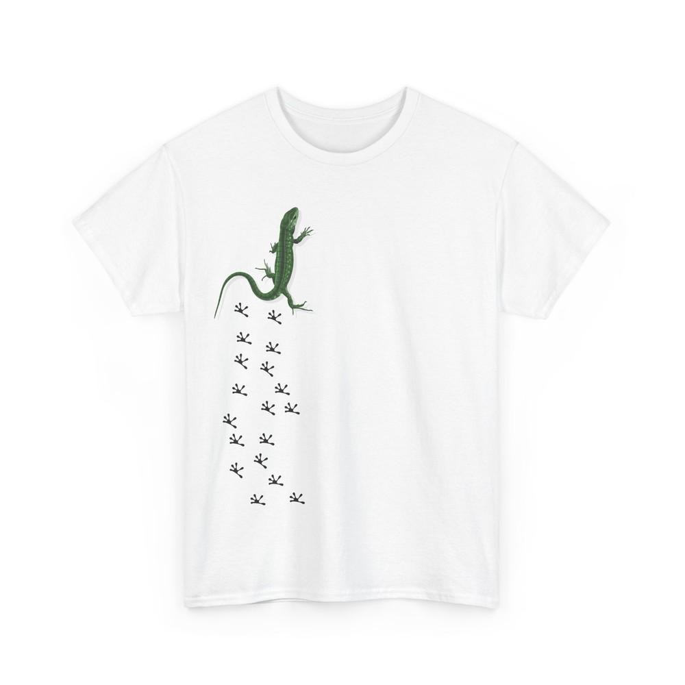 

Lizard Footprint Shirt, Gecko Reptiles Lizard Lovers Women Men Cute Shirt 2XL