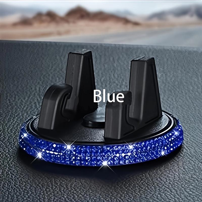 Colorful Upgraded Car Mobile Phone Holder with Diamond Inlay for Center Console, 360 Degree Rotatable Navigation Support Bracket