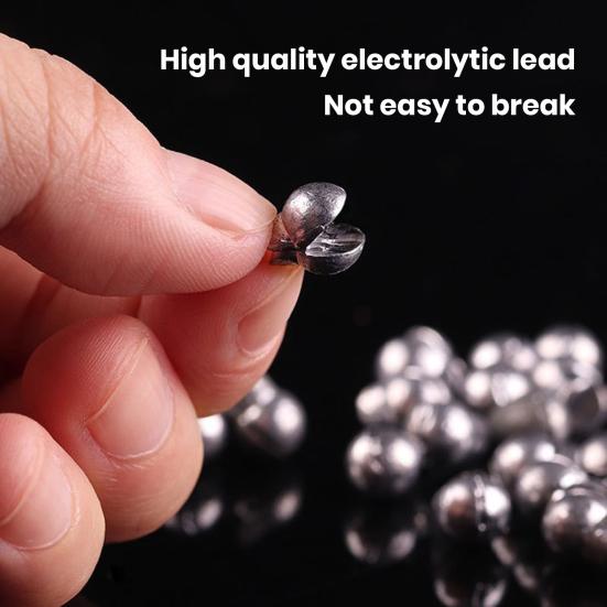 50/100 ks 0,5-2G kachnozobý kovový rybářský potápěč Heavy Duty Mořská voda Sladká voda Hluboký Drop Fishing Otevírací závaží korálek Ball Příslušenství pro venkovní rybolov