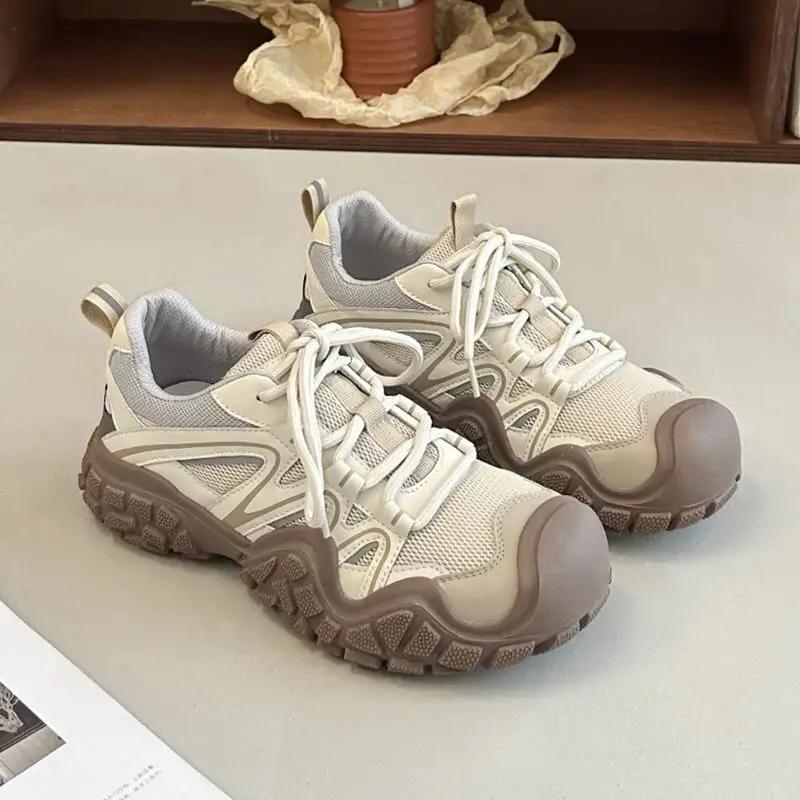 

Fashion Mesh Breathable Lace Up Ladies Footwear Cheap 2025 New Vulcanized Shoe Offers Original Aesthetic Korean Trends 39 Women s Shoes 35