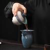 Sushic Ceramic Blue Dai Silver Glaze Kung Fu Tea Set by Master Zheng Wenqiang
