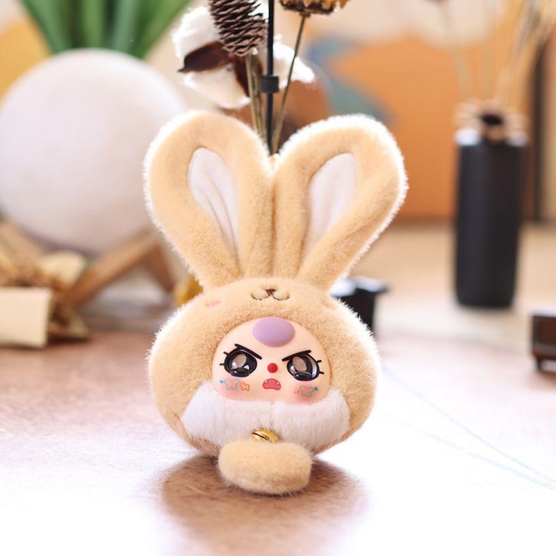 Bunny Plush Adorable Toy Lightweight  Key Chain For Backpack Decoration And Gift