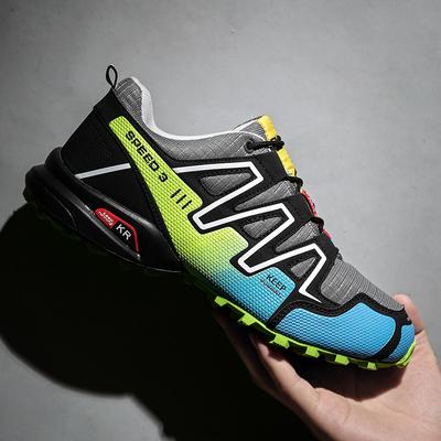 Spring 2025 New Men's Mesh Sneakers Non-slip Off-road Outdoor Hiking Shoes Foreign Trade Large Size Men's Shoes