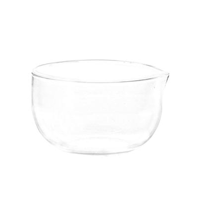 350/600Ml Transparent Tea Bowl With Spout Double Layer Japanese Matcha Bowl Heat-Resistant Salad Mixing Bowl Microwaveable Bowls