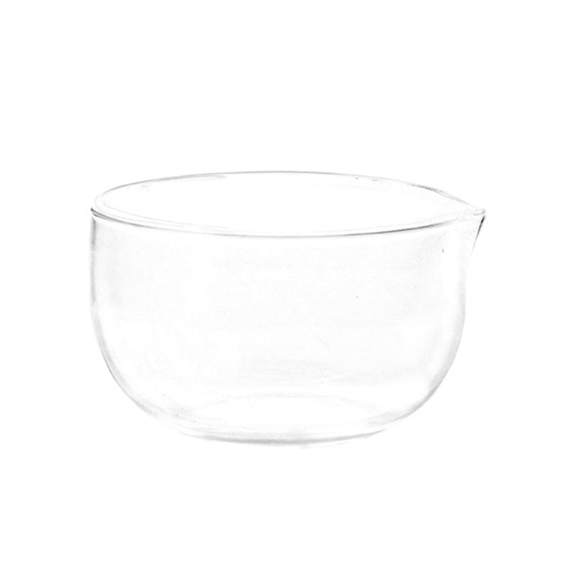 350/600ml Průhledná čajová miska s výlevkou Dvouvrstvá japonská miska na matcha Žáruvzdorná miska na míchání salátu Mísy vhodné do mikrovlnné trouby