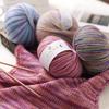 50g/ Roll Practical Gradient Color Wool Yarn Multicolor Handmade Crochet Yarn Knitting Soft Long Velvet Yarn for Blanket Scarf