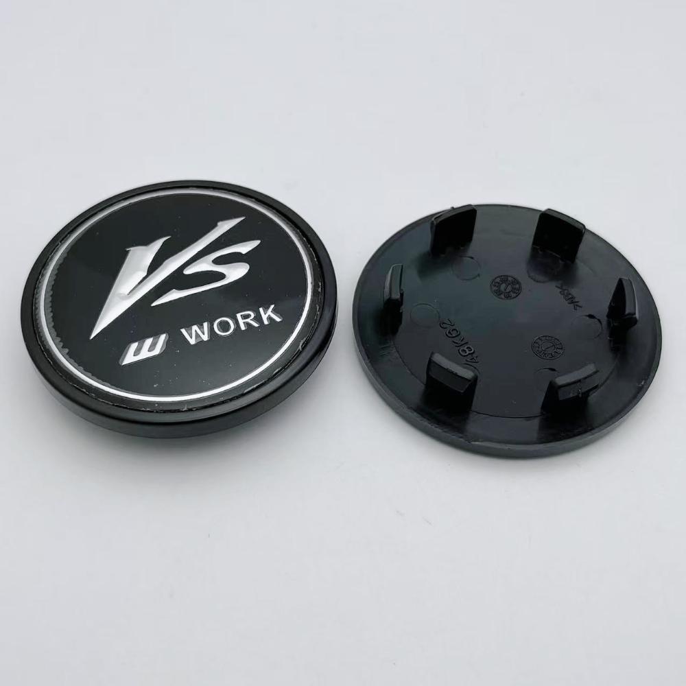 4pcs JDM 62mm VS W Work Logo Emblem Car Wheel Center Caps Wheel Hub Caps Auto Rim Dust Cover Car Accessories for Land Rover
