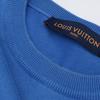 LOUIS VUITTON [Domestic Regular/24Stainless Steel] RM241MQ Z34 HQN40W Cotton Sleeve Monogram Knit Sweater tops M blueUsed