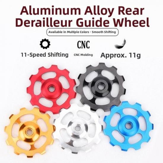 CNC Machined Derailleur Pulley For Cycling Aluminum Alloy Construction