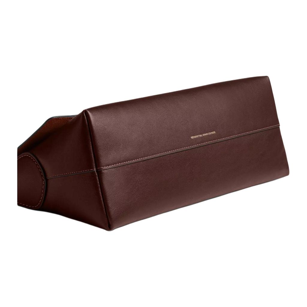 Coach Chelsea 30 Chiusura a Pressione Fodera in Scamoscio Tasca con Zip Borsa a Spalla in Pelle a Grana Naturale Grande Borsa a Spalla da Donna Marrone Acero CDS58-B4MPL