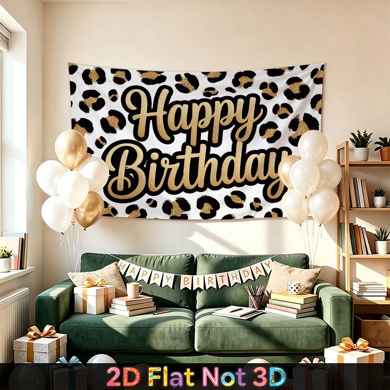 Party-Hintergrund Happy Birthday Geburtstag Foto-Booth-Hintergrund Haustür-Dekoration