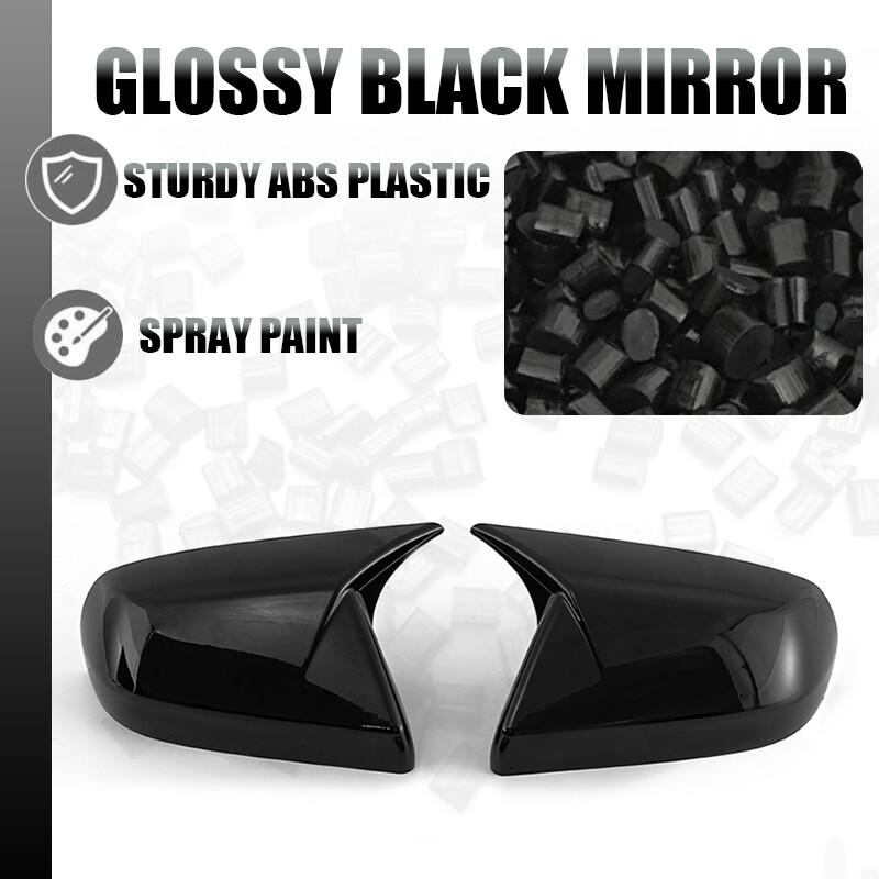 Mirror Cover Caps For Cadillac ATS CT4 Horn Style 2014-2018 Rear View Caps Shell