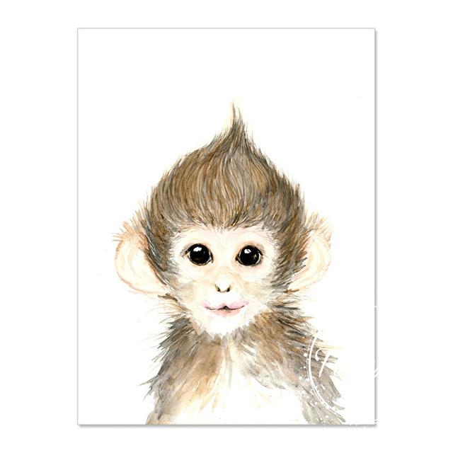 Zwierząt arkusze dekoracyjne obraz ścienny plakat artystyczny płótna dziecięce obrazy pokojowe do przedszkola dekoracyjne wydruki plakaty ścienne bez ramki