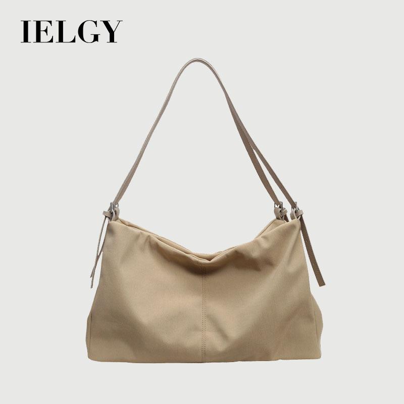 IELGY Portable Commuter Large Capacity Casual Bag Fashion Tote Bag All-Match Canvas Shoulder Bag