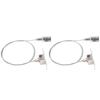 90cm Picture Hanging Wire 30kg Load Adjustable Stainless Steel Hanging Rope for Photo Frames Lamps