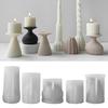 Epoxy Candlestick Silicone Mold Candle Base Mould Geometric Candle Holders Molds DIY Ornaments Home Decorations Mould